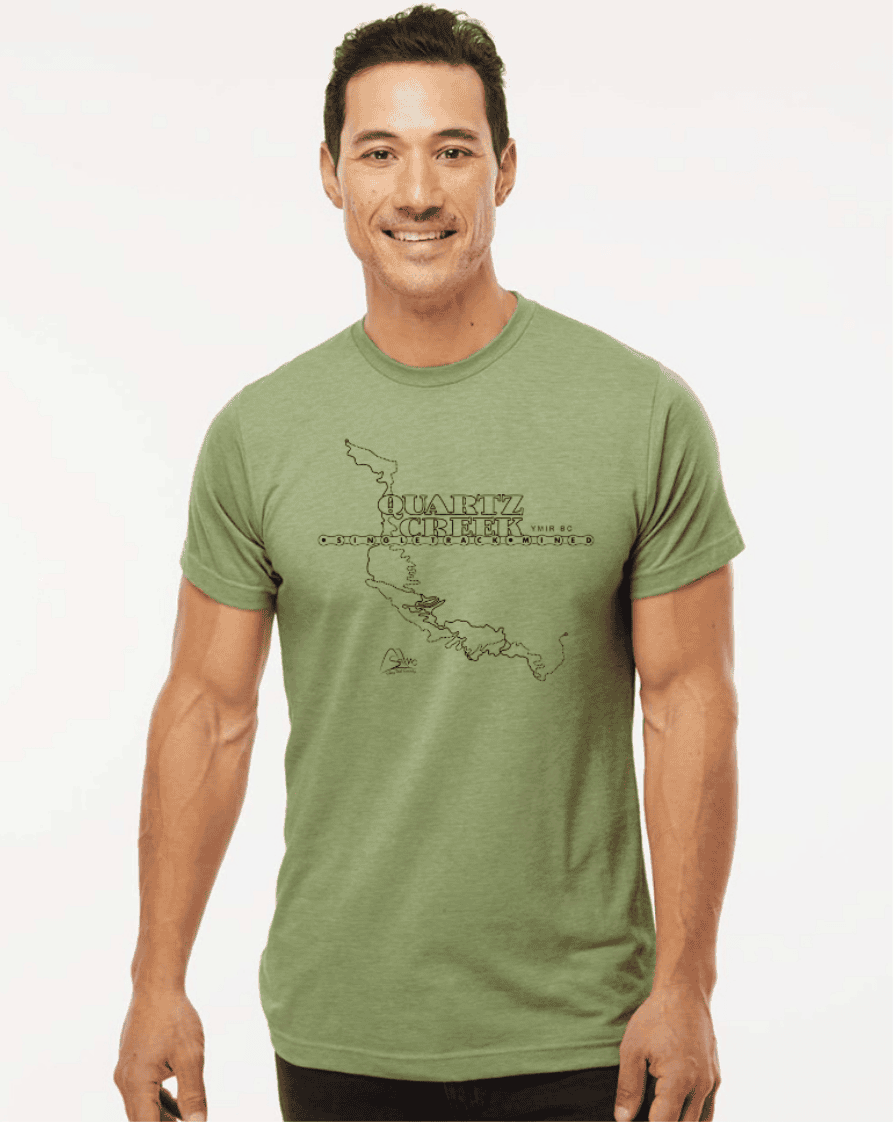 unisex green quarts t-shirt
